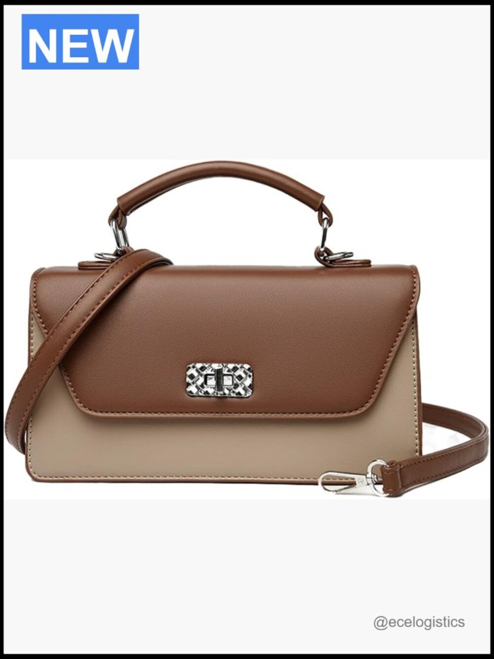 Satchel Handbag Top Handle Crossbody Purse Small Shoulder Bag with Detachable
